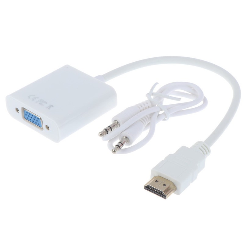 Đầu Chuyển Đổi Từ Cổng Hdmi Sang Vga + Jack Âm Thanh 3.5mm Full Hd 1080p | BigBuy360 - bigbuy360.vn