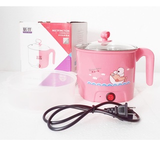 Nồi lẩu điện mini cao cấp đa năng 2 nấc, nồi nấu lẩu mini cầm tay, ca mỳ điện