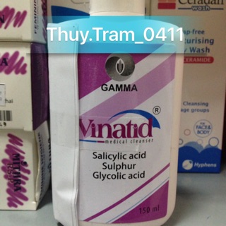 Sữa rửa mặt giảm nhờn Vinatid 150ml dành cho da nhờn