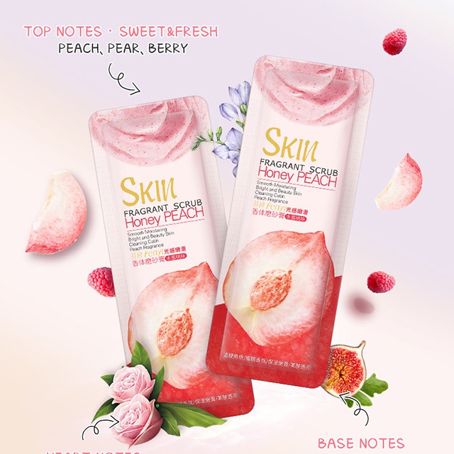 Gel Tẩy Tế Bào Chết Đào Fenyi Skin Honey Peach Gói Nhỏ Tiện Dụng 3g