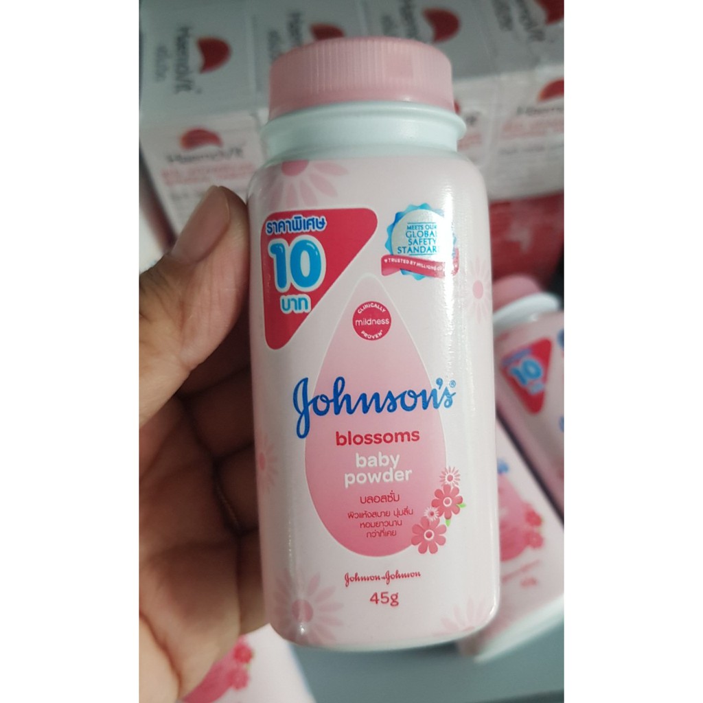 Phấn rôm Johnson Baby 45g - CHÍNH HÃNG - chống hăm cho bé, an toàn dễ chịu Hàng nội địa Thái Lan - 1 hộp