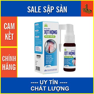 Dung dịch xịt họng nhất nhất - hỗ trợ giảm các triệu chứng viêm đường hô hấp - chai 20ml - top1 pharmacy
