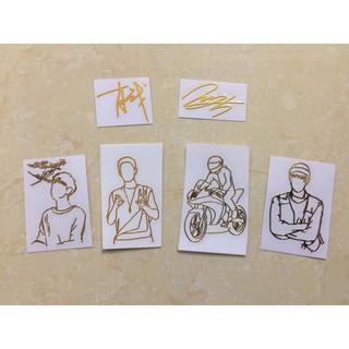 Chữ ký dán điện thoại idol