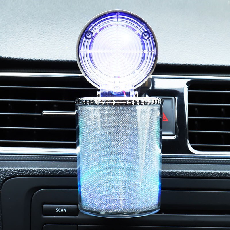 Đồ gạt tàn thuốc PECHAM có đèn led trang trí nội thất xe hơi đa năng