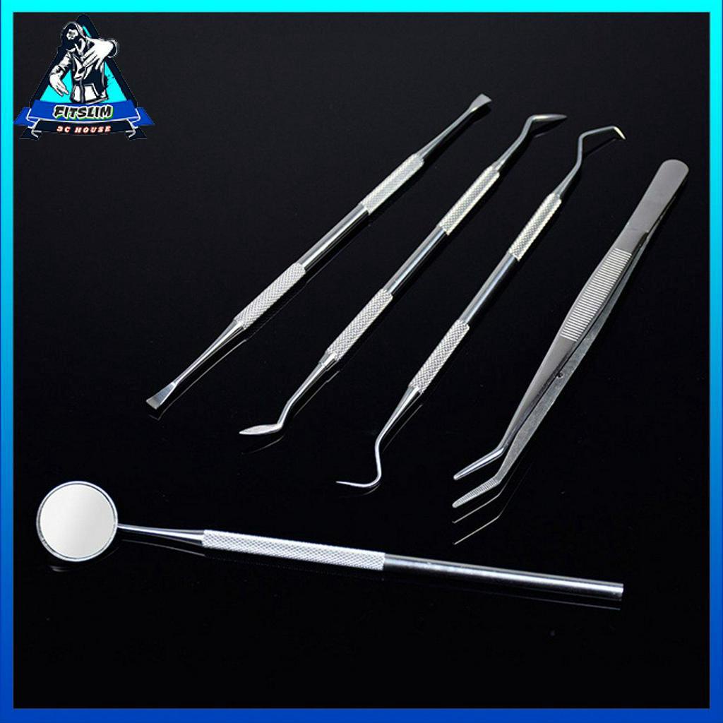 Bộ 5 Dụng Cụ Nha Khoa Bằng Thép Không Gỉ
