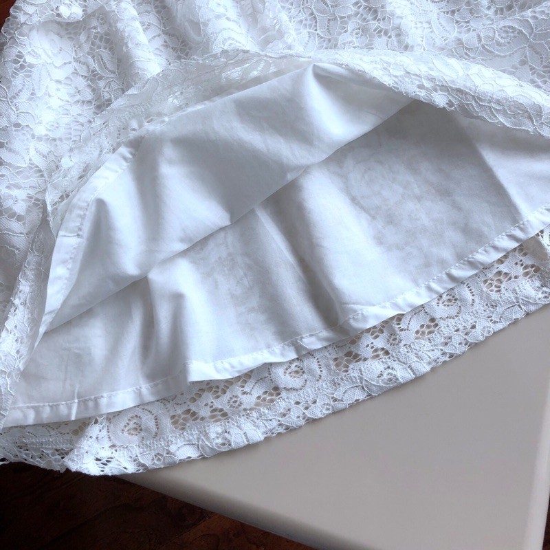 Váy cho bé gái 2-7 tuổi hàng xuấtchất cotton, hoạ tiết ren cao cấp V 170321