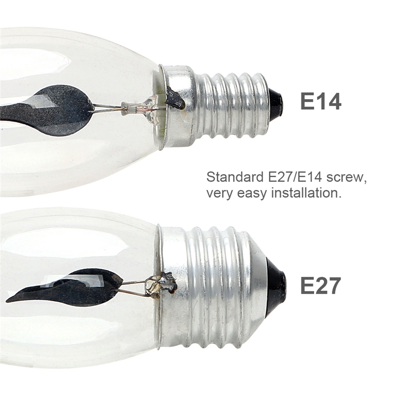 Bóng đèn led e14 / e27 hình ngọn lửa trang trí tiệc