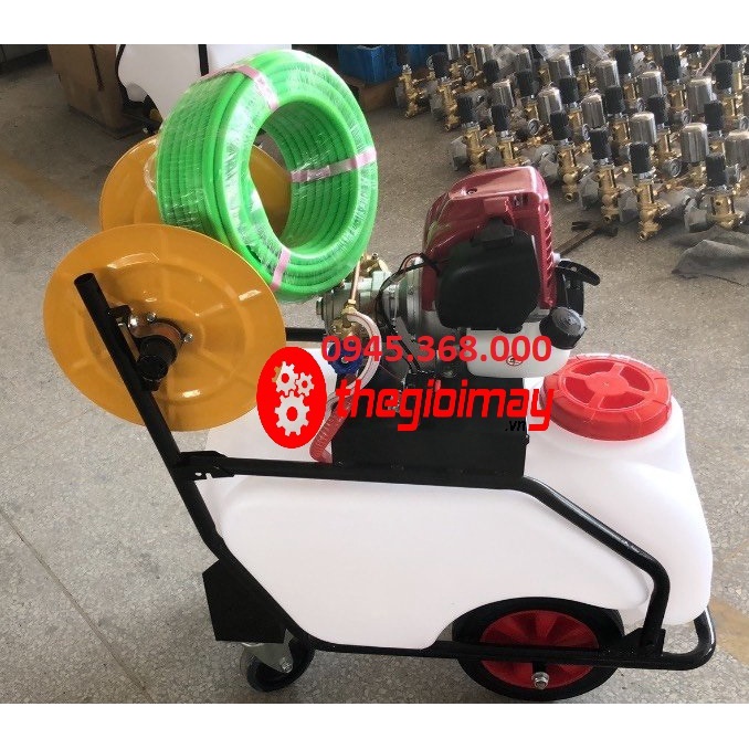 Máy phun thuốc bánh xe đẩy động cơ 4 thì Honda GX35 bình chứa 50L