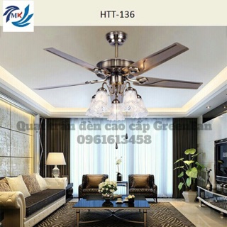 Quạt trần đèn chùm Greenfan HTT-136