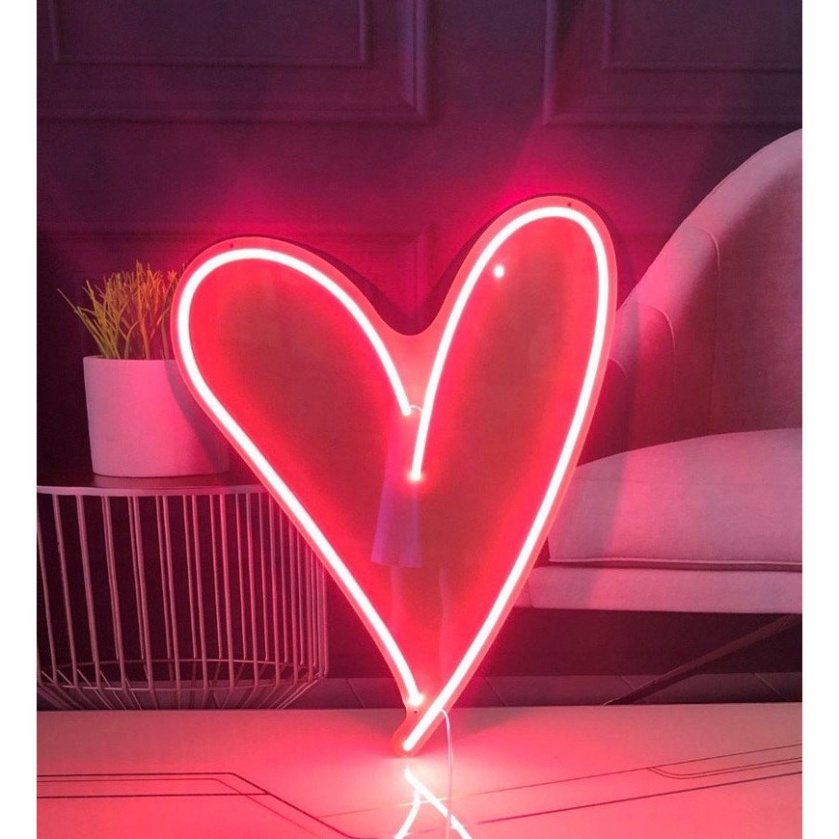 Đèn led neon trang trí ,Đèn led neon hình trái tim