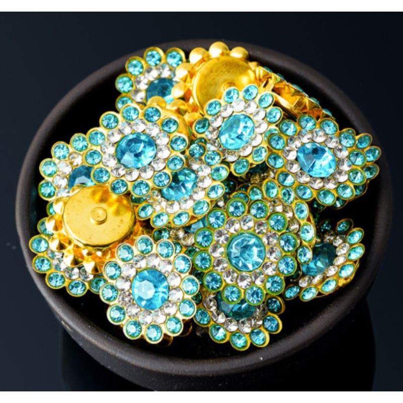 10 center bông hoa đá làm phụ kiện thời trang