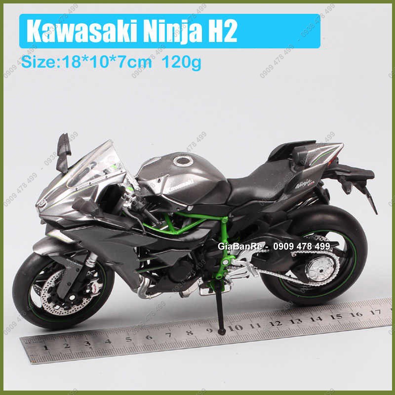 XE MÔ HÌNH CHI TIẾT KAWASAKI H2 TỈ LỆ 1:12 - JOYCITY - 8699.1 -  KHÔNG HỘP