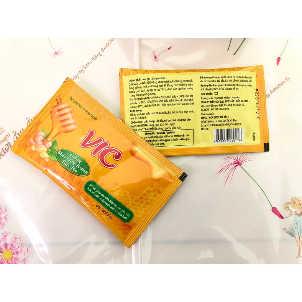 Siro VIC Hộp có 12 gói - giúp hỗ trợ giảm ho, đau đầu, hắt hơi, sổ mũi, cảm lạnh - Tổng Kho MiềnNam | BigBuy360 - bigbuy360.vn