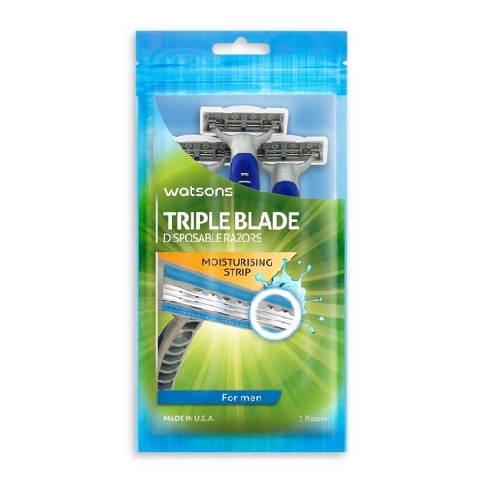 Dao Cạo Râu Ba Đầu Watsons Triple Blade Cho Nam