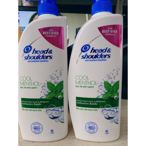 dầu gội bạc hà 850ml.