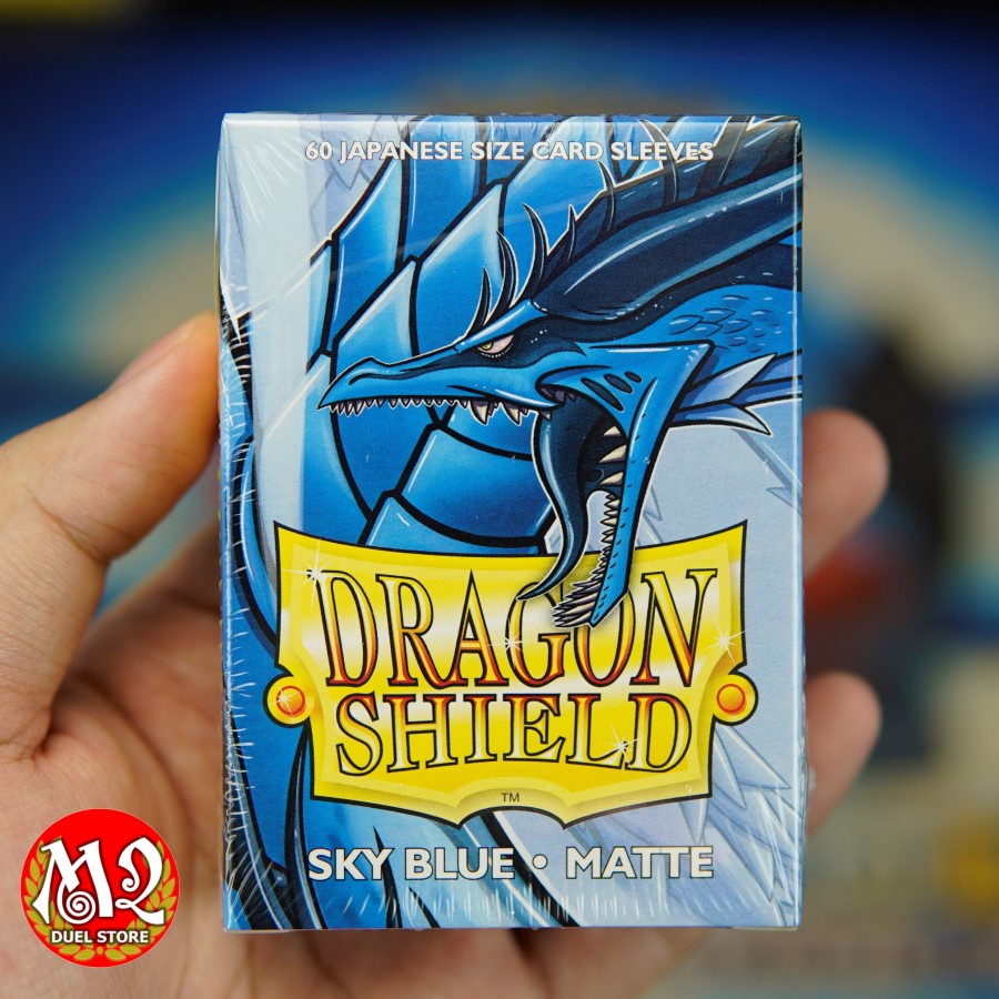 Bọc bài Yugioh Dragon Shield - Japanese size - SKY BLUE Matte - Màu xanh da trời - 60 cái - Nhập khẩu từ Mỹ