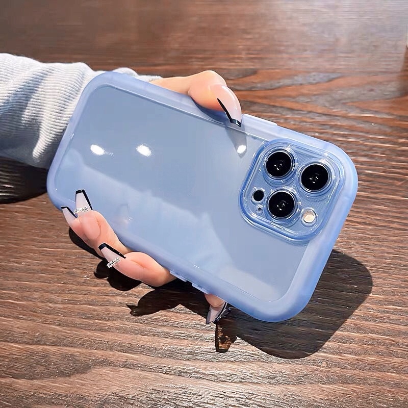 Ốp Điện Thoại TPU Silicon Mềm Trong Suốt Phối Đệm Khí Chống Sốc Dành Cho Iphone 13 12 11 Pro MAX XS MAX XR