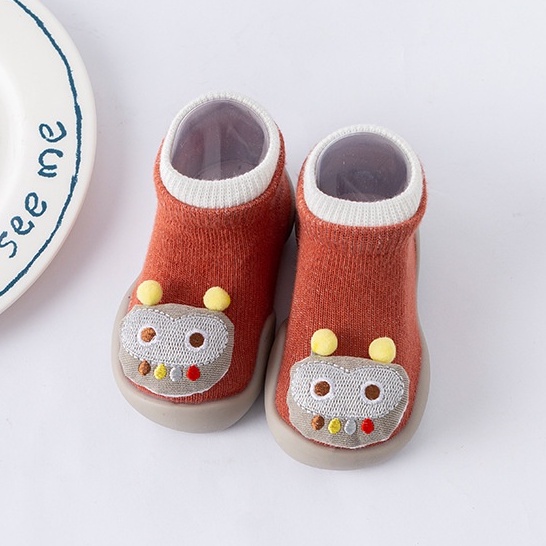 Giày Tập Đi Cho Bé Trai Bé Gái Giữ Ấm Chân Hai Lớp Bền Đẹp Đế Chống Trơn Trượt - Mã G17