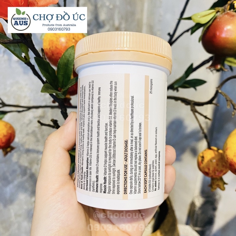 💪🏻 Viên uống SWISSE Ultiboost Vitamin D 250 viên - nhập Úc 🇦🇺