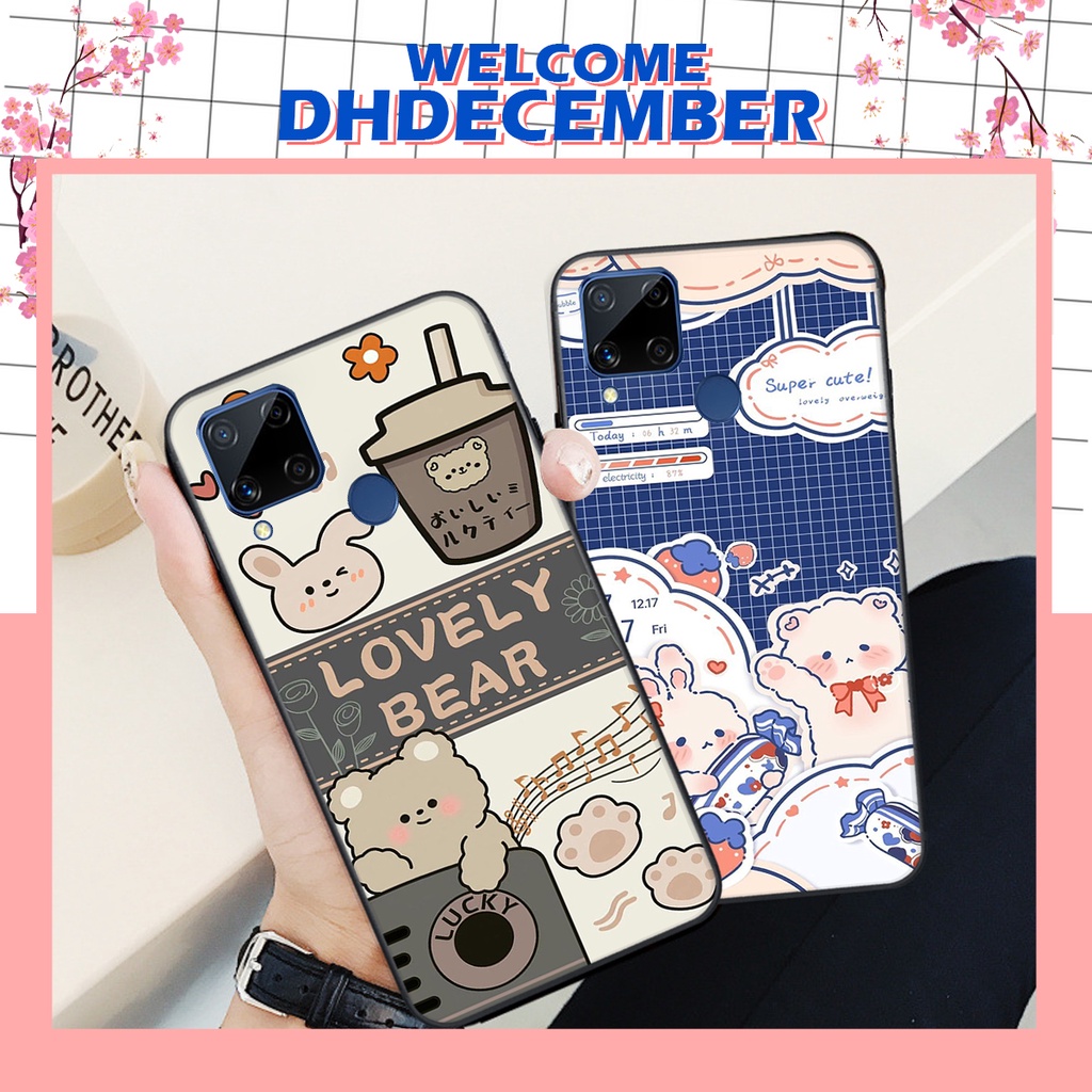Ốp lưng Realme C15 in hình nice ,good luck happy ốp xinh viền dẻo đẹp chất