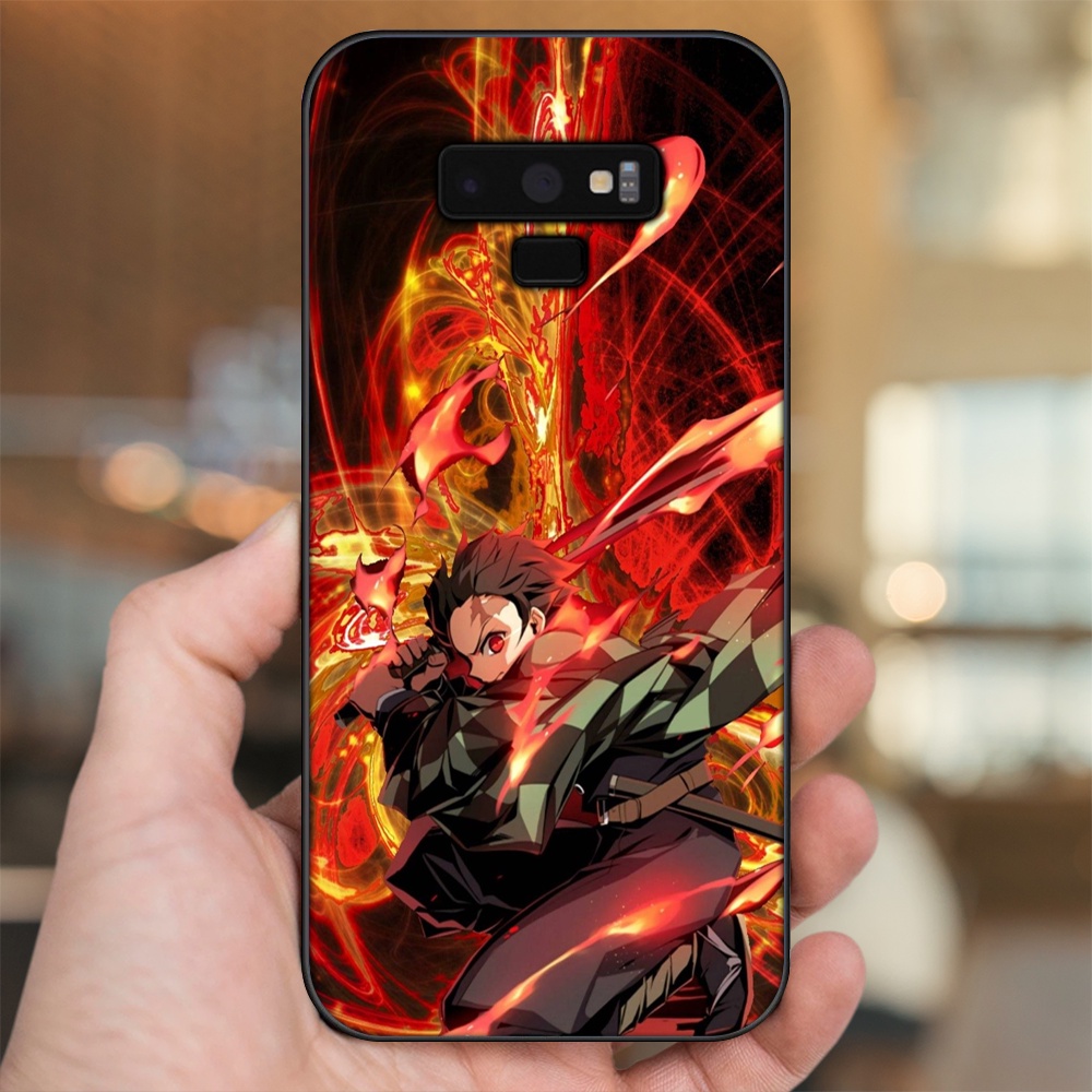 Ốp lưng Samsung Note 9 viền đen in hình Tanjiro Kimetsu No Yaiba