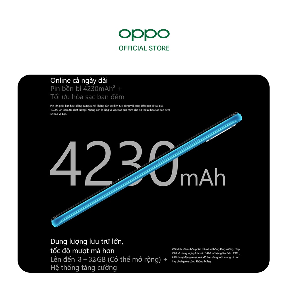 Điện thoại OPPO A16k (3GB/32GB) - Hàng chính hãng