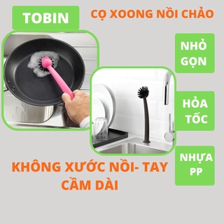 Cọ xoong nồi chảo cao cấp nhỏ gọn
