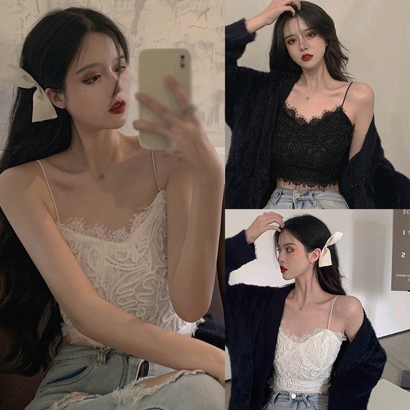 Áo Nữ Croptop Ren - Áo Croptop Ren - Áo Bra Sexy