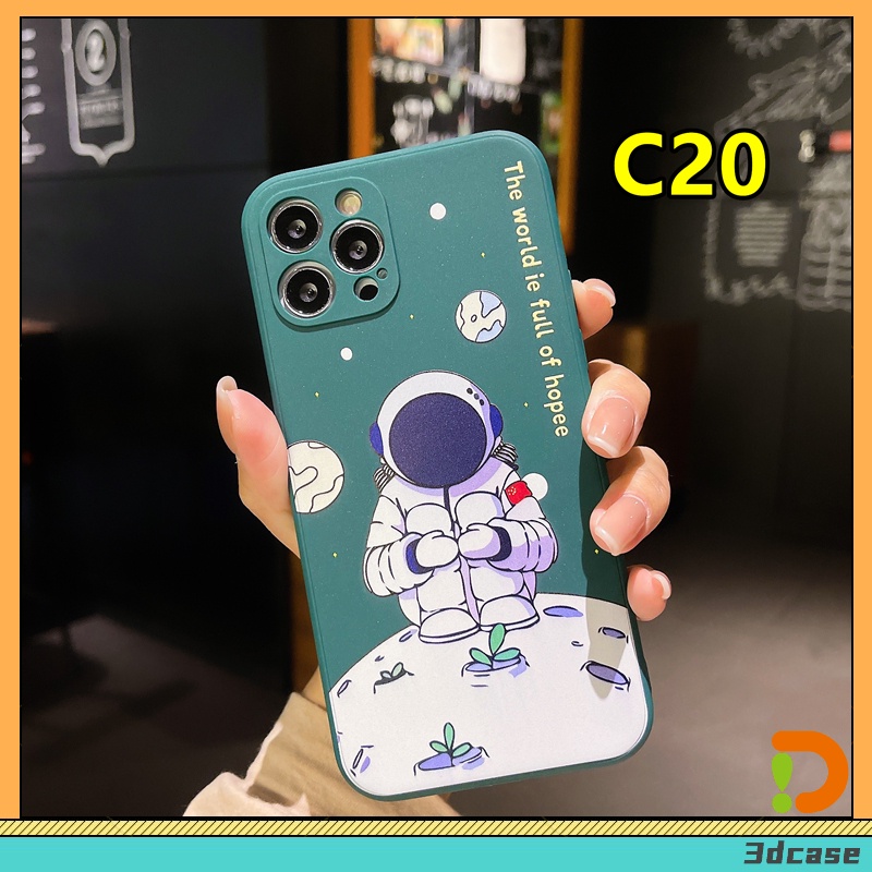 Ốp điện thoại mềm phi hành gia cho Realme 5 5s 5i C15 C12 C11 6i C17 7i C1 C2 C3 C3i Narzo 20 10 10a 20a 30a | BigBuy360 - bigbuy360.vn