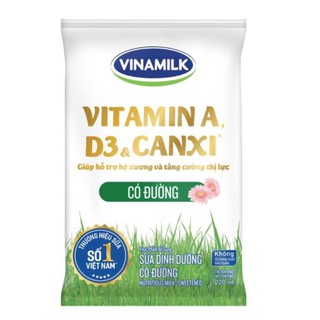 Sữa Tươi Tiệt Trùng Vinamilk Bịch 220ml Có Đường - Không Đường