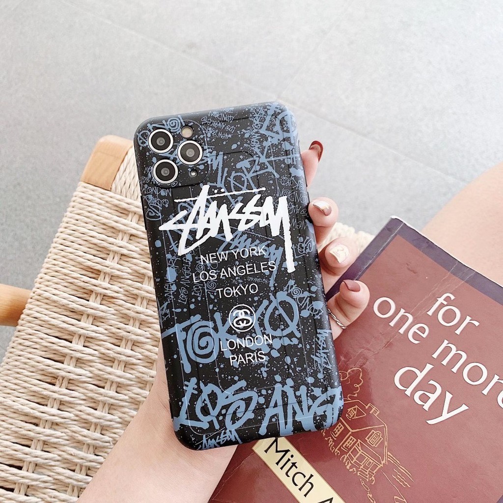 Ốp Điện Thoại In Hình Nhãn Hiệu Stussy Cho Iphone12 12promax Iphone11 Xr 7 / 8plus