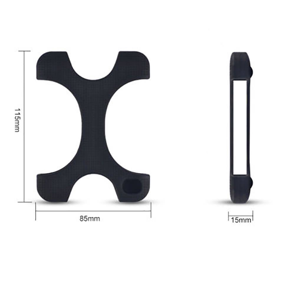 Ốp silicon bảo vệ ổ cứng chống sốc chống trượt màu cầu vồng 2.5 inch