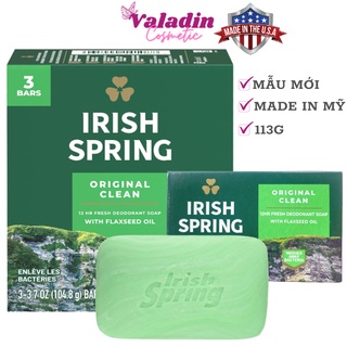 Xà Bông Cục IRISH SPRING 104.8g/113g Xà phòng Mỹ