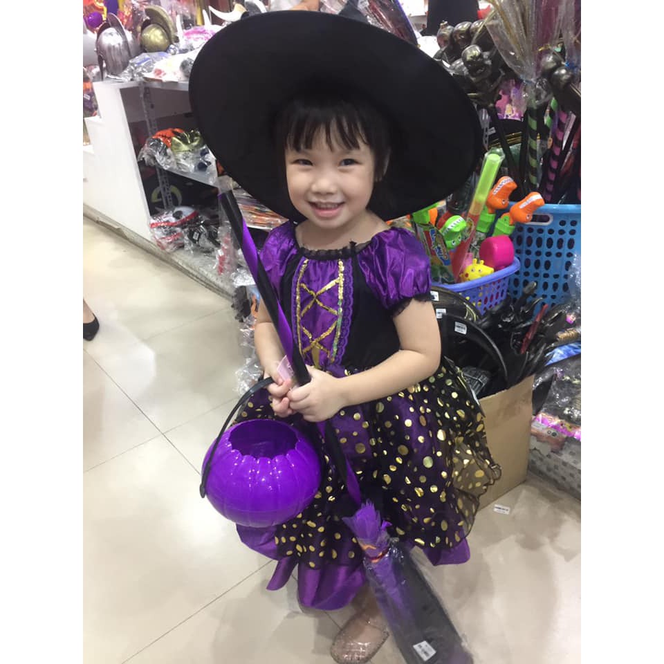 Chổi phù thủy trang trí Halloween