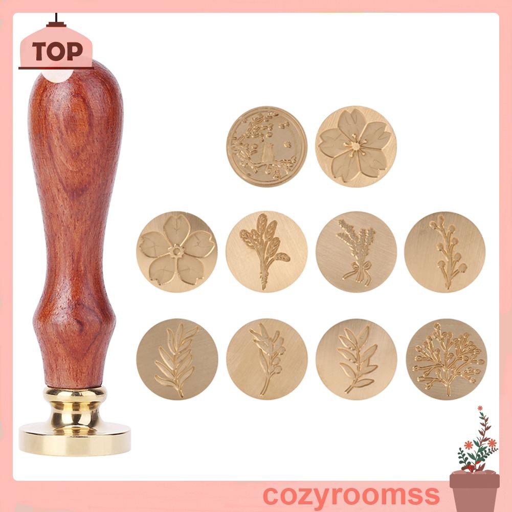 Con dấu cán gỗ họa tiết cổ điển độc đáo
