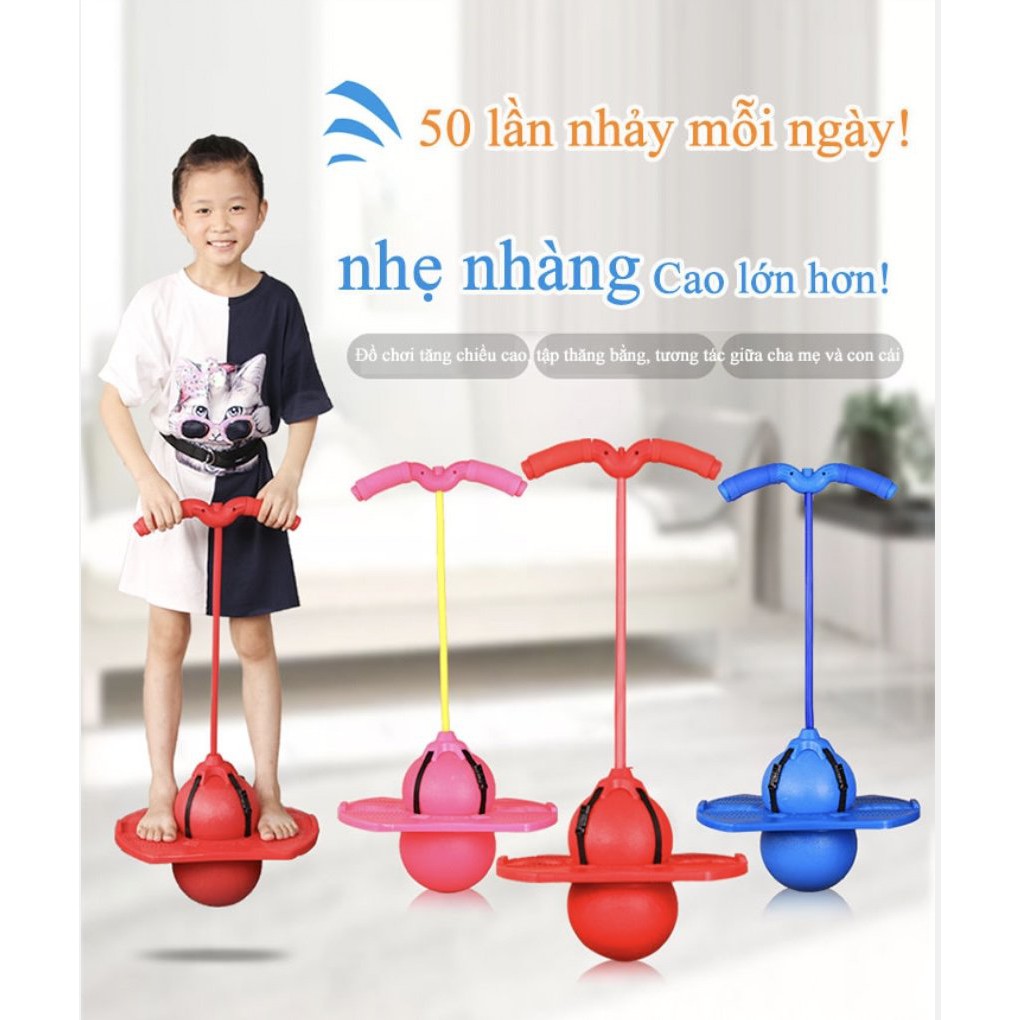 Bóng nhún nhảy tăng cường thể chất phát triển chiều cao cho bé từ 7 tuổi Vitality Ball (Blue)