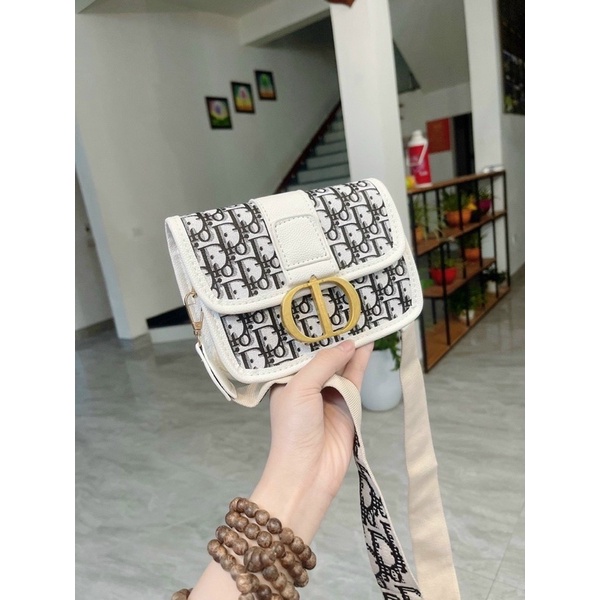 Túi Đeo Chéo Nữ Hoạ Tiết CD Thổ Cẩm, Túi Xách Nữ D.I.O.RR