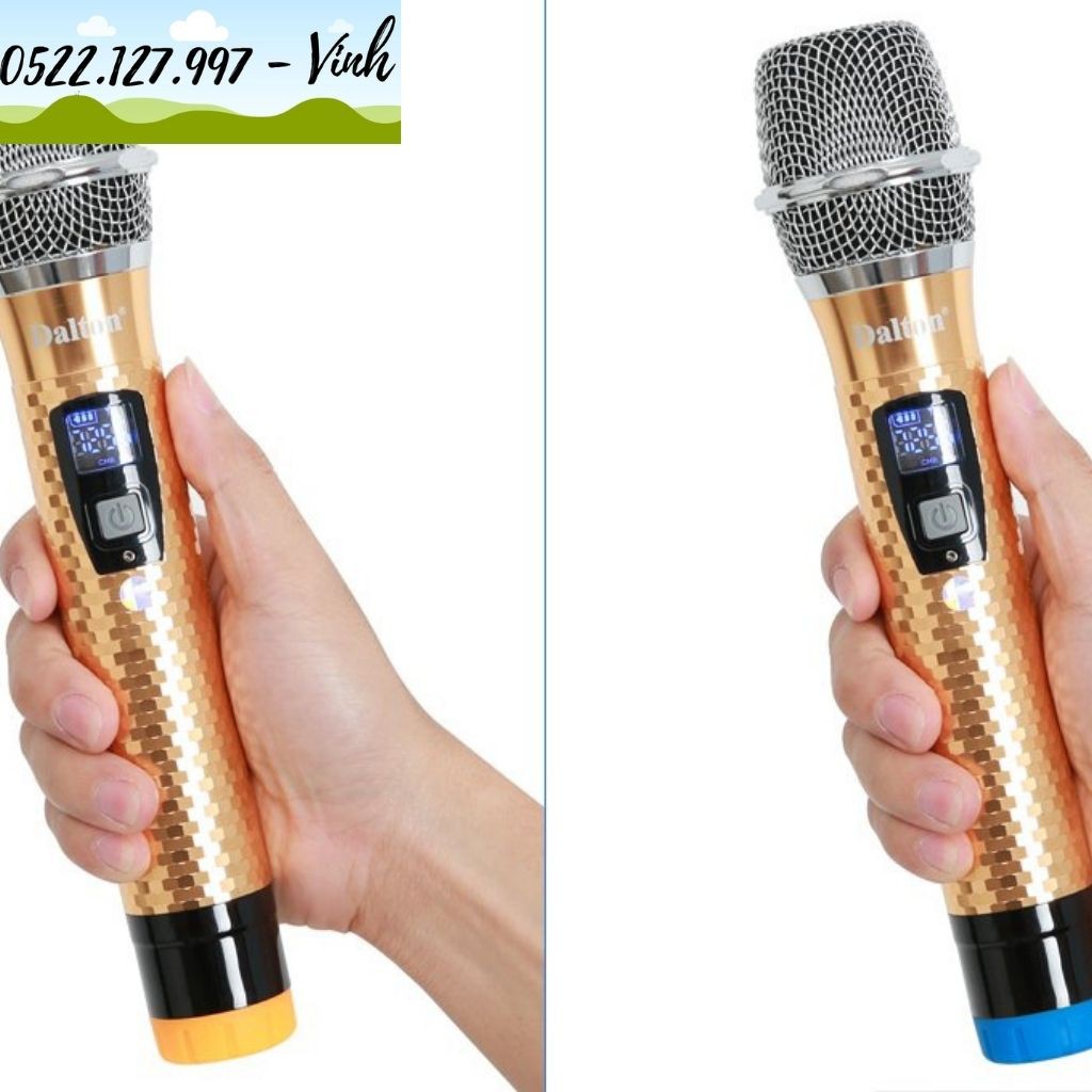 Micro không dây Dalton kim cương dành cho các dòng loa kéo dalton  - Hàng chính hãng - Gia Khang Shop