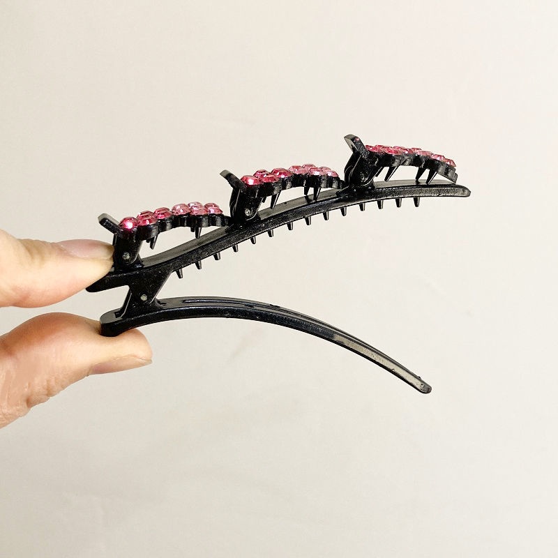 Kẹp Tóc Hai Lớp Kiểu Bện Đơn Giản Thời Trang Hàn Quốc 2022