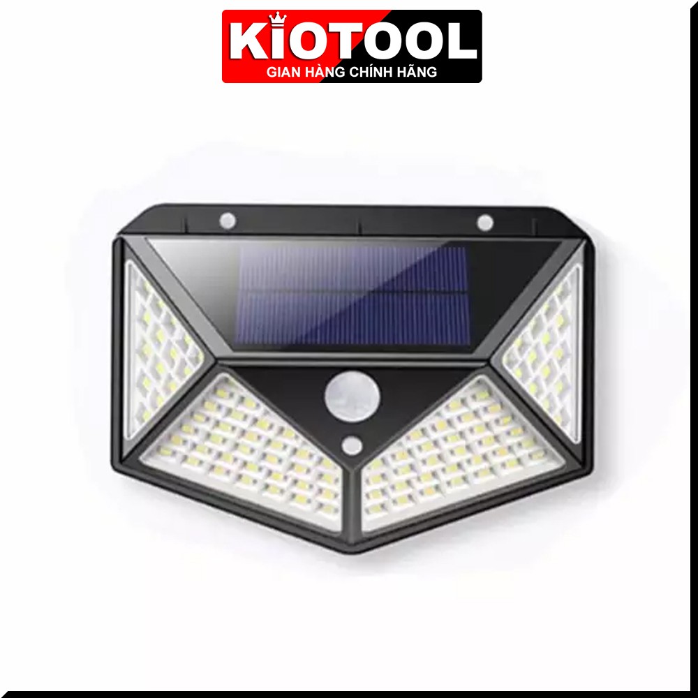 Đèn năng lượng mặt trời Kiotool Solar 100LED siêu sáng cảm biến hồng ngoại