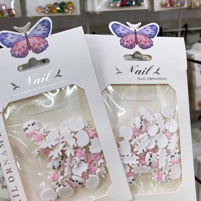 Charm nhựa gắn móng , phụ kiện nail