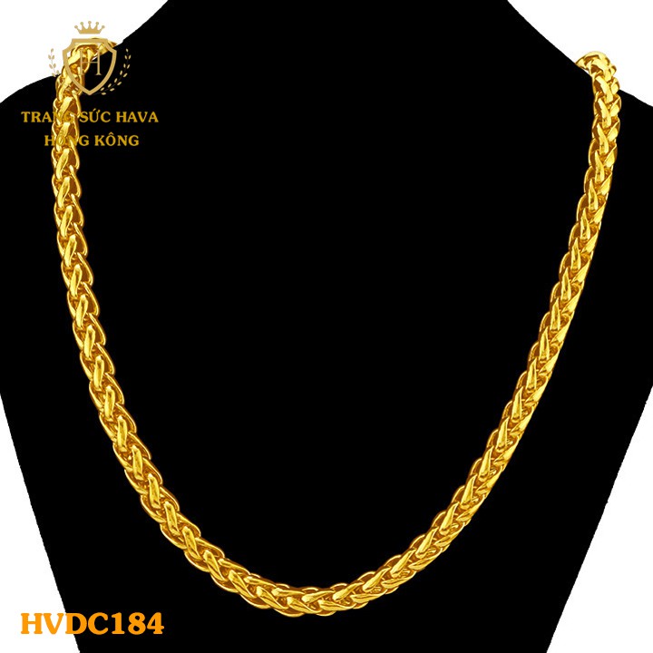 Dây Chuyền Nữ Titan, Vòng Cổ Nam Xi Mạ Vàng Non 24k - Trang Sức Hava Hong Kong - HVDC184