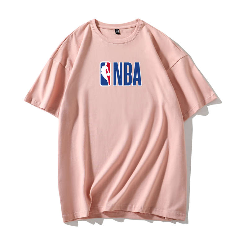 Áo Thun Tay Ngắn Dáng Rộng In Logo Nba Phong Cách Hàn Quốc Thời Trang Cao Cấp Cho Nam