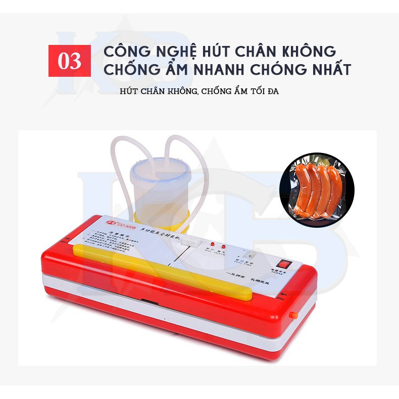 Máy Hút Chân Không DZ 300B -  Máy Hút Chân Không Mini, Không Kén Túi, Hút Được Nước