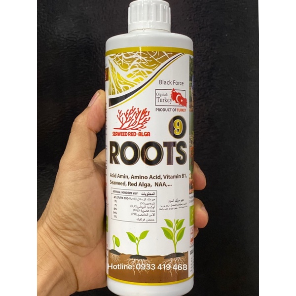 Roots 9 - Phân bón lá ra rễ cực mạnh Thổ Nhỉ Kỳ 500ml