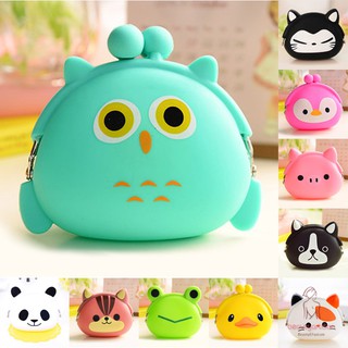 Ví đựng tiền bằng silicon hình động vật hoạt hình dễ thương