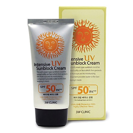 Kem chống nắng 3W Clinic Intensive UV Sunblock Cream SPF 50 PA+++ 70ml