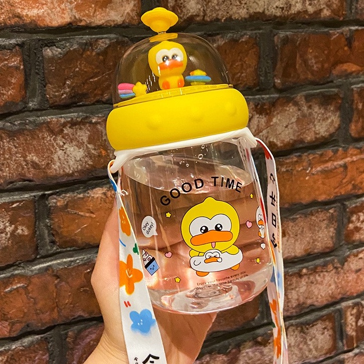 Chai đựng nước - Bình đựng nước hình con vịt 400ml dễ thương - #binhdungnuoc