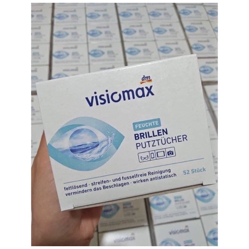 Giấy lau kính VISIOMAX GIÚP LÀM SẠCH VÀ BẢO VỆ KÍNH 52 TỜ.