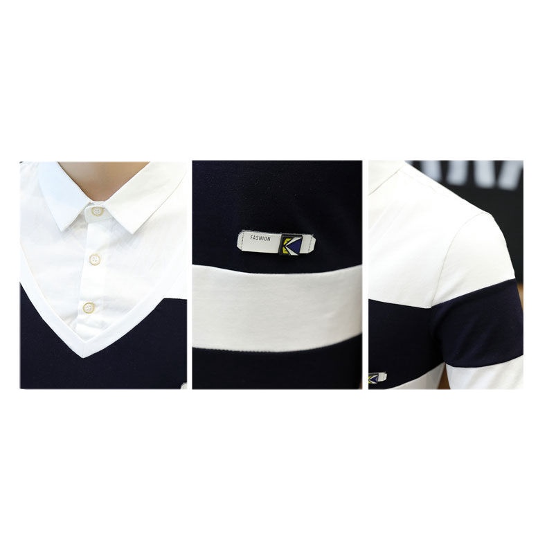 Áo Thun Nam Dài Tay Cổ Bẻ Thời Trang Hàn